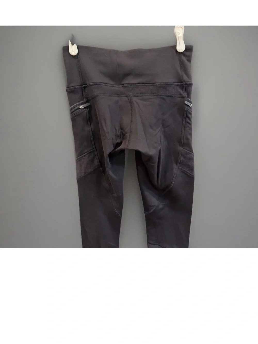 LULULEMON Pants Womens 4 Black High Rise Ankle Leggings Running Keep the Fleece